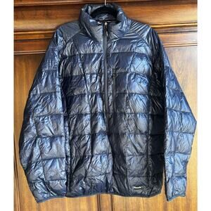 Moosejaw XL 1/2 Zip Down Pullover Puffer Navy Blue